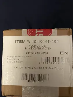 Pokemon TCG Destined Rivals SV10 SEALED Booster Box Case - Image 1