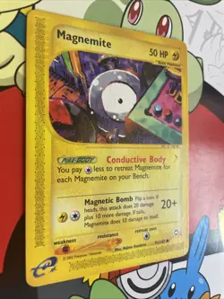Magnemite 91/147 Common Pokemon Aquapolis Vintage WOTC E Series LP 2003 - Image 2