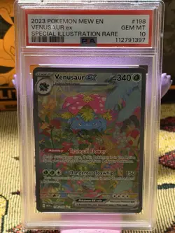 PSA 10 Gem - Venusaur EX 196 - 151 Mew Special Illustration Rare - Pokemon TCG - Image 1