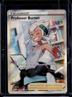 2022 Pokemon SWSH Silver Tempest Professor Burnet Trainer Gallery #TG26/TG30 - Image 1