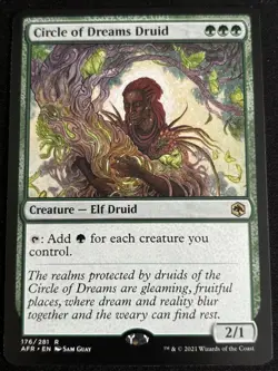 1x MTG Circle of Dreams Druid - Adventures in the Forgotten Realms (AFR) #176 - Image 1