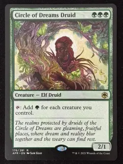 1x MTG Circle of Dreams Druid - Adventures in the Forgotten Realms (AFR) #176 - Image 5