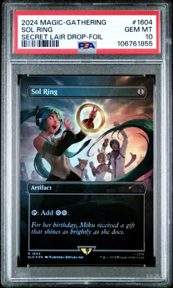 2024 MTG SECRET LAIR DROP FOIL #1604 SOL RING PSA 10 - Image 1