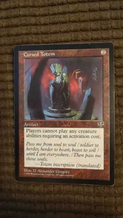 Magic: the Gathering / MtG Cursed Totem x1 Mirage - Image 1