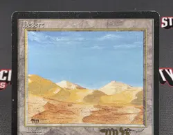 MTG Desert- Signed -Arabian Nights Magic the Gathering Card # 072 - Image 3