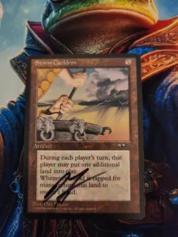 MTG Storm Cauldron - Alliances Regular - Signed By Artist, MP - Image 1
