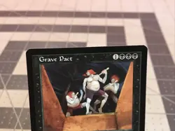 Vintage 1998 MTG Stronghold Grave Pact MN - Image 5