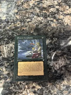 MTG Magic the Gathering Demonic Consultation Card, Ice Age Edition - Image 1