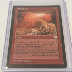 MTG Magic the Gathering Card Firestorm Weatherlight LP - Image 1