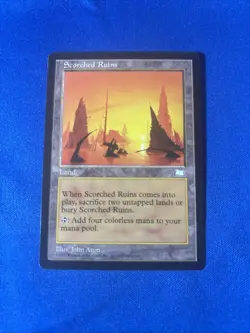 SCORCHED RUINS MP Weatherlight Reserved List mtg Magic fast shipping - Image 1