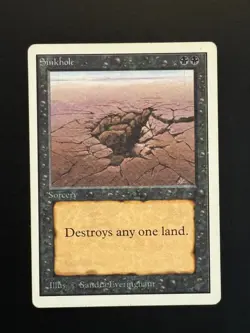 MTG - Sinkhole - Unlimited 2nd Edition - 1x LP (Magic: The Gathering) - Image 1