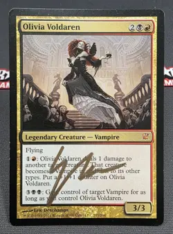 MTG Olivia Voldaren- Signed -Innistrad Magic the Gathering Card # 215 - Image 1