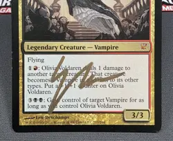 MTG Olivia Voldaren- Signed -Innistrad Magic the Gathering Card # 215 - Image 4