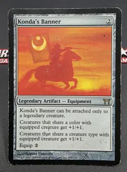 MTG Konda's Banner- DAMAGED -Champions of Kamigawa Magic the Gathering Card #259 - Image 1