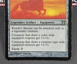 MTG Konda's Banner- DAMAGED -Champions of Kamigawa Magic the Gathering Card #259 - Image 4