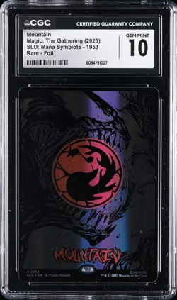 2025 MTG SLD: MANA SYMBIOTE RARE FOIL #1953 MOUNTAIN CGC 10 GEM MINT - Image 1