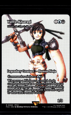 2025 MTG Magic the Gathering FCA Through the Ages Borderless #60 Yuffie Kisaragi - Image 1