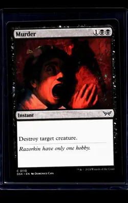 2024 MTG Magic The Gathering DSK Duskmourn #110 Murder - Image 1