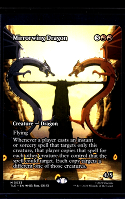 2025 MTG Magic The Gathering TLA Avatar The Last Airbender #33 Mirrorwing Dragon - Image 1