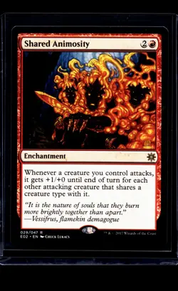 2017 MTG Magic The Gathering EO2 Exploreres of Ixalan #29 Shared Animosity - Image 1
