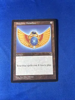 SAPPHIRE MEDALLION LP Tempest Original mtg Magic fast shipping - Image 1