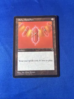 RUBY MEDALLION MP Tempest Original mtg Magic fast shipping - Image 1