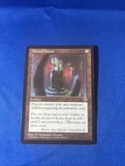 CURSED TOTEM LP Mirage Original mtg Magic fast shipping - Image 1