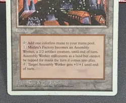 MTG Mishra's Factory- DAMAGED -4th Edition Magic the Gathering Card # 361 - Image 4