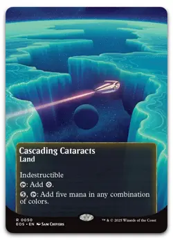 Cascading Cataracts (0050) (Borderless) #50 NM Edge of Eternities EOS Magic MTG - Image 1