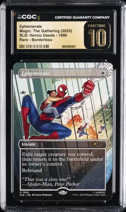 2025 MAGIC: THE GATHERING RARE BORDERLESS EPHEMERATE CGC 10 PRISTINE - Image 1