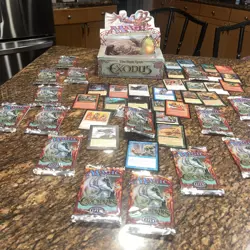 MTG: EXODUS 19 Opened Booster Pack Lot Magic The Gathering Tempest Block 1998 - Image 1