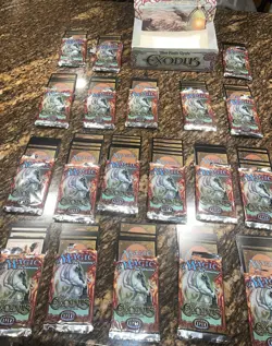 MTG: EXODUS 19 Opened Booster Pack Lot Magic The Gathering Tempest Block 1998 - Image 2