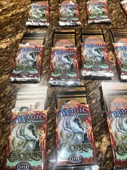 MTG: EXODUS 19 Opened Booster Pack Lot Magic The Gathering Tempest Block 1998 - Image 3