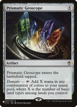Prismatic Geoscope - 055/351 - Rare - The List Commander 2016 MTG - Image 1