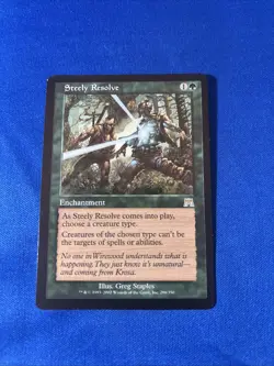 STEELY RESOLVE LP Onslaught mtg Magic fast shipping - Image 1
