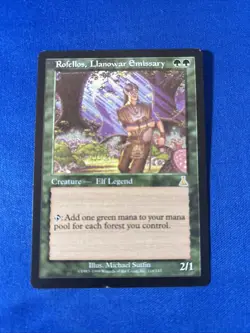 ROFELLOS, LLANOWAR EMISSARY LP- Urza’s Destiny Reserved List mtg fast shipping - Image 1