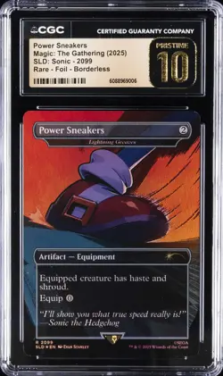 2025 MAGIC: THE GATHERING SLD: SONIC #2099 POWER SNEAKERS CGC 10 PRISTINE - Image 1