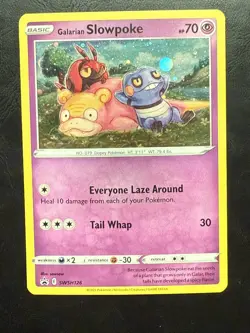 Galarian Slowpoke SWSH126 Black Star Promo Holo Pokemon Card SWSH BSP PTCG - Image 1