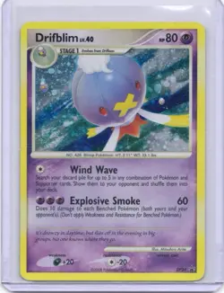 2008 Pokemon Diamond and Pearl Drifblim Holo Black Star Promo - Image 1