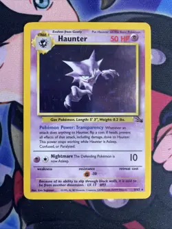 Haunter - 6/62 Fossil Unlimited Holo Rare Pokemon - MP/LP - Image 1