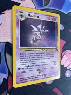 Haunter - 6/62 Fossil Unlimited Holo Rare Pokemon - MP/LP - Image 2