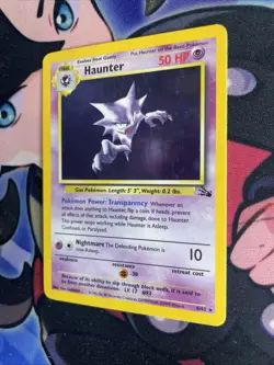 Haunter - 6/62 Fossil Unlimited Holo Rare Pokemon - MP/LP - Image 3
