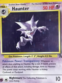 Haunter - 6/62 Fossil Unlimited Holo Rare Pokemon - MP/LP - Image 4