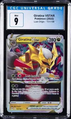 2022 POKEMON SWORD & SHIELD LOST ORIGIN #131 GIRATINA VSTAR CGC 9 - Image 1