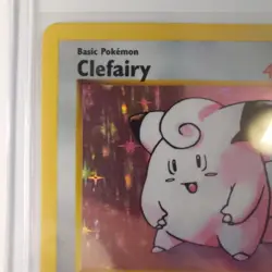 Clefairy 5/102 Shadowless Holo Rare Base Set Pokemon TCG Sleaved Since 1999 - Image 3