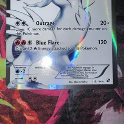 Pokemon TCG 2012 Black and White Reshiram 113/114 Full Art MP - Image 5