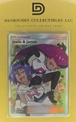 🔥Pokemon TCG Jessie & James Trainer Full Art Ultra Rare Card 68/68 Hidden Fates - Image 3