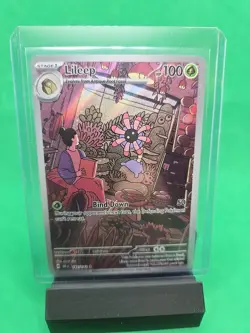 Lileep Holofoil 145/142 Stellar Crown Illustration Rare Pokemon Card NEAR MINT N - Image 1