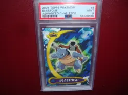 2004 Topps Pokemon Advanced Challenge #8 Blastoise non foil PSA 9 Mint - Image 1
