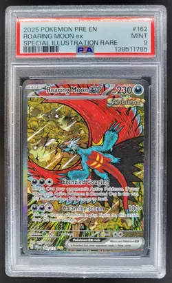 2025 Pokemon Roaring Moon ex #162/131 Special Illustration Rare PSA 9 CG4 - Image 1